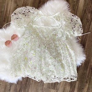 🌹 NWT For Love & Lemons Sundae Babydoll Dress🌹